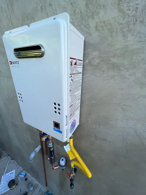 Tankless water heater installation for Black Horse homes